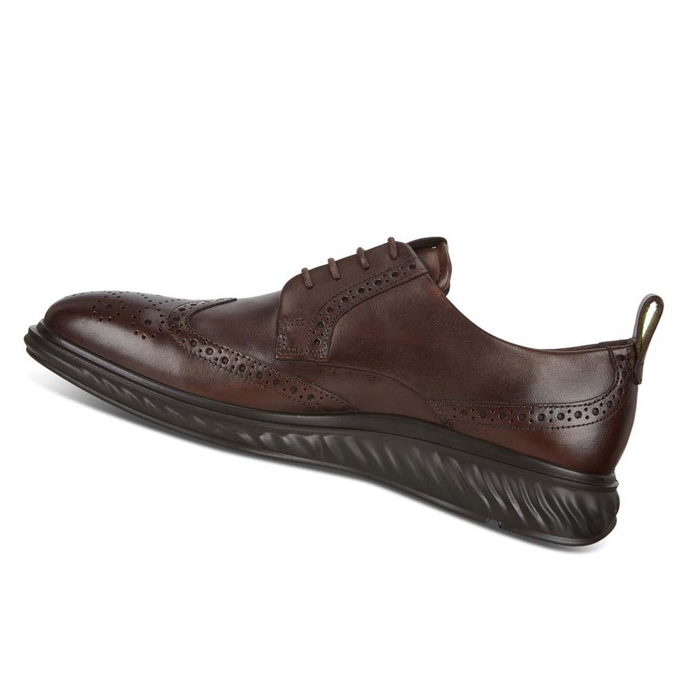 Férfi Ecco St.1 Hibrid Lite Wingtip Brogue Ruha Cipő Barna | HU 530EBC